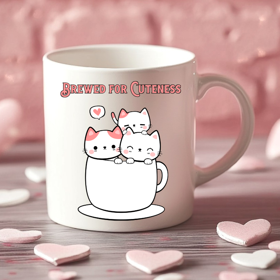 Brewed for Cuteness Cat Mug