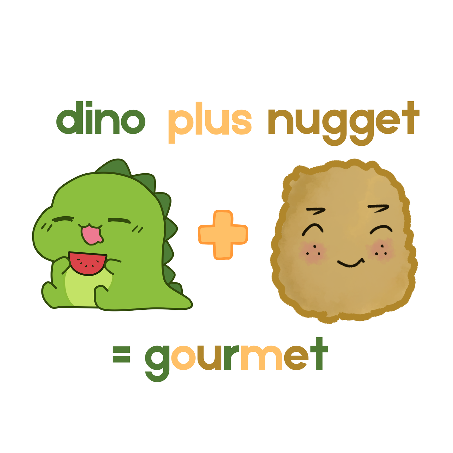Dino + Nugget = Gourmet Onesie
