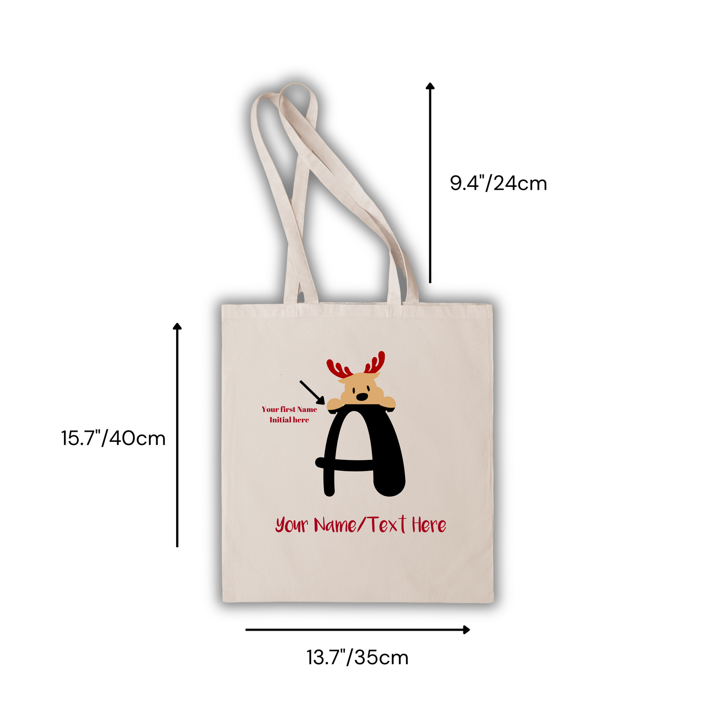 Moose Custom Initial Totebag