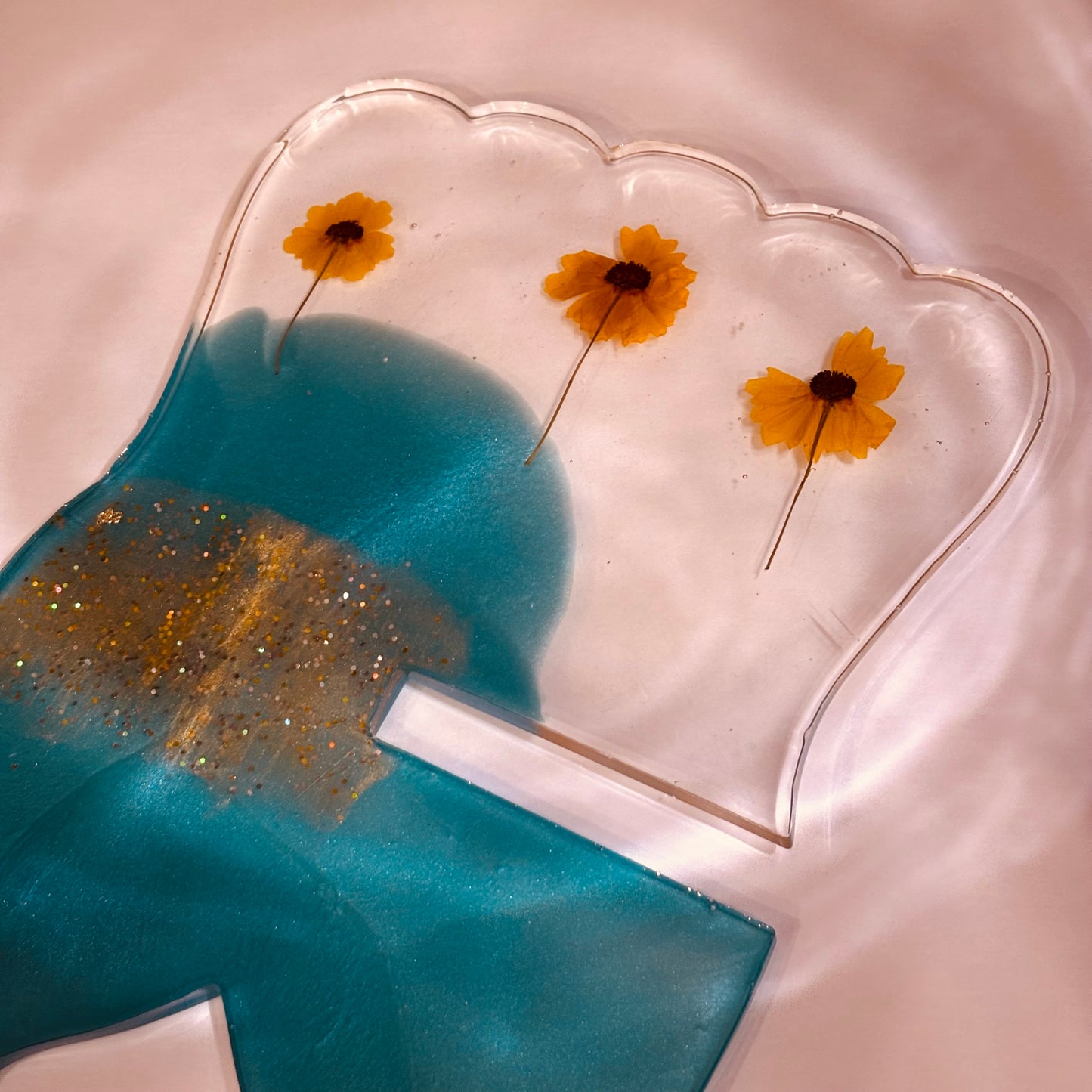 Islamic Aqua and Yellow Book Holder