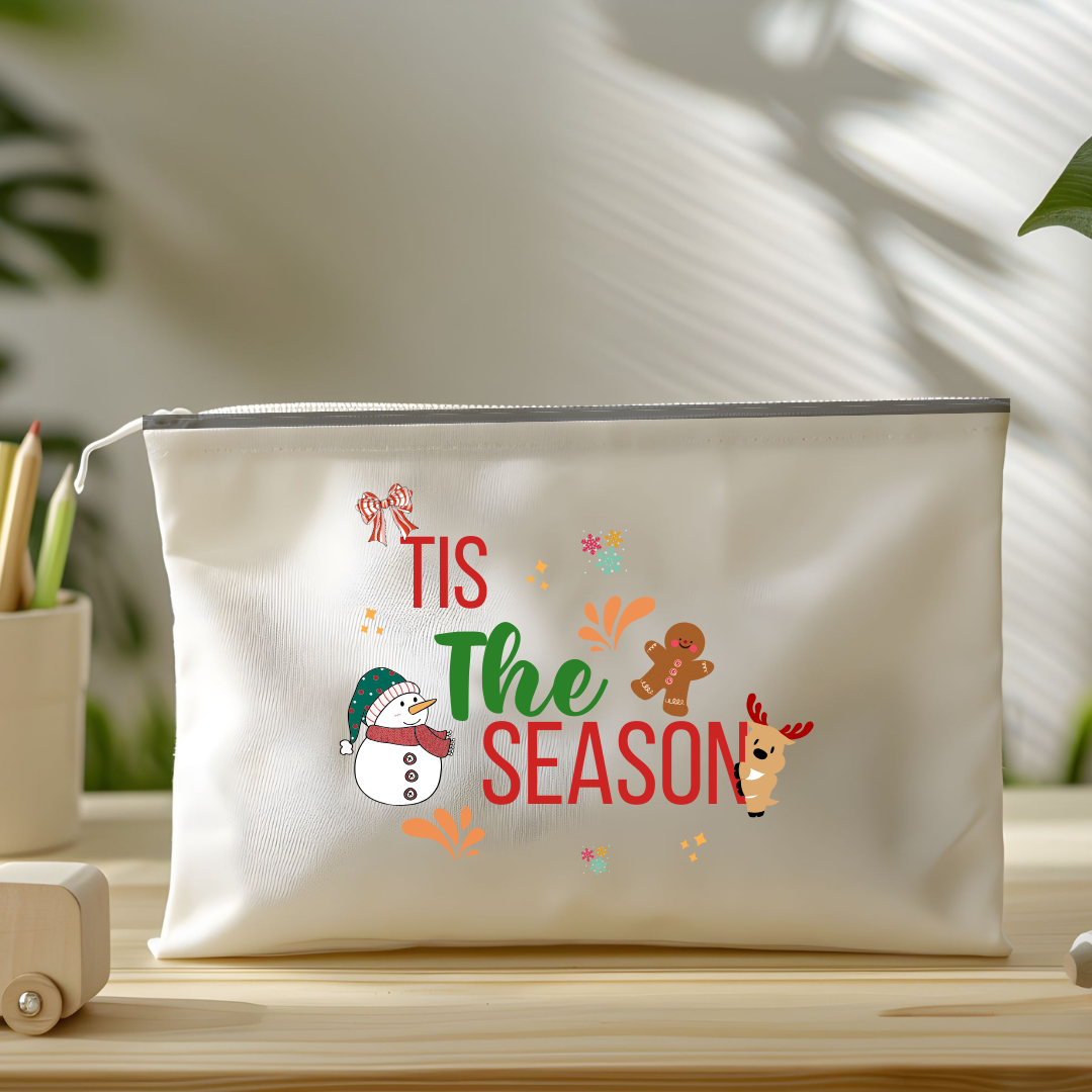 Festive 'Tis the Season' Pencil Case