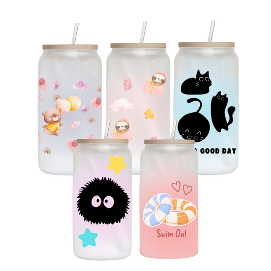 Frosted Tumbler Set of 5