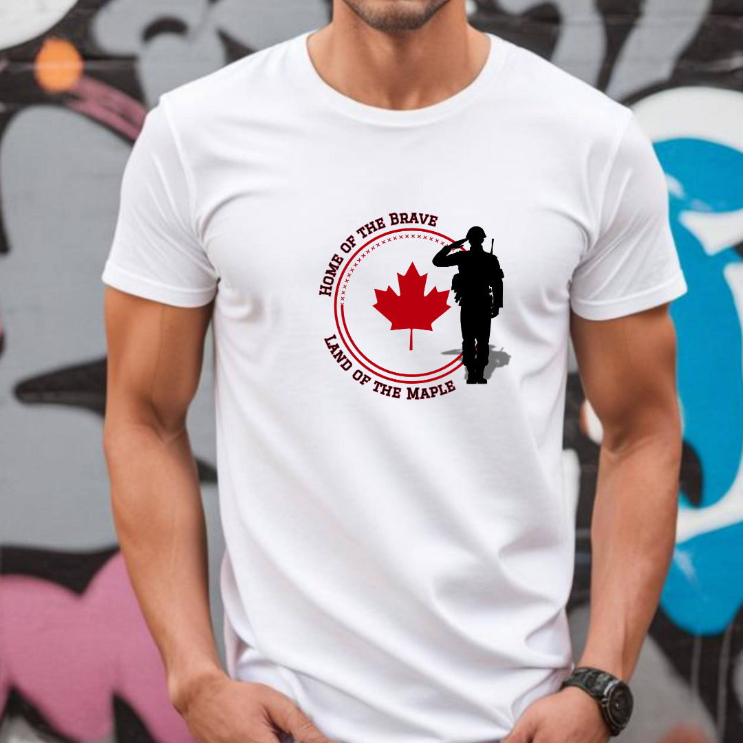 Home of the Brave, Land of the Maple T-Shirt