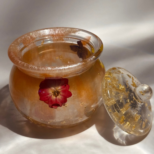 Floral Jewelry Pot