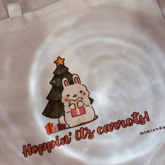 Hoppin’ It’s Carrots Festive Tote Bag