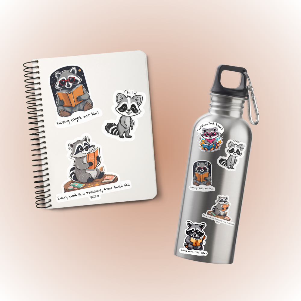 Raccoon Sticker Pack of 5
