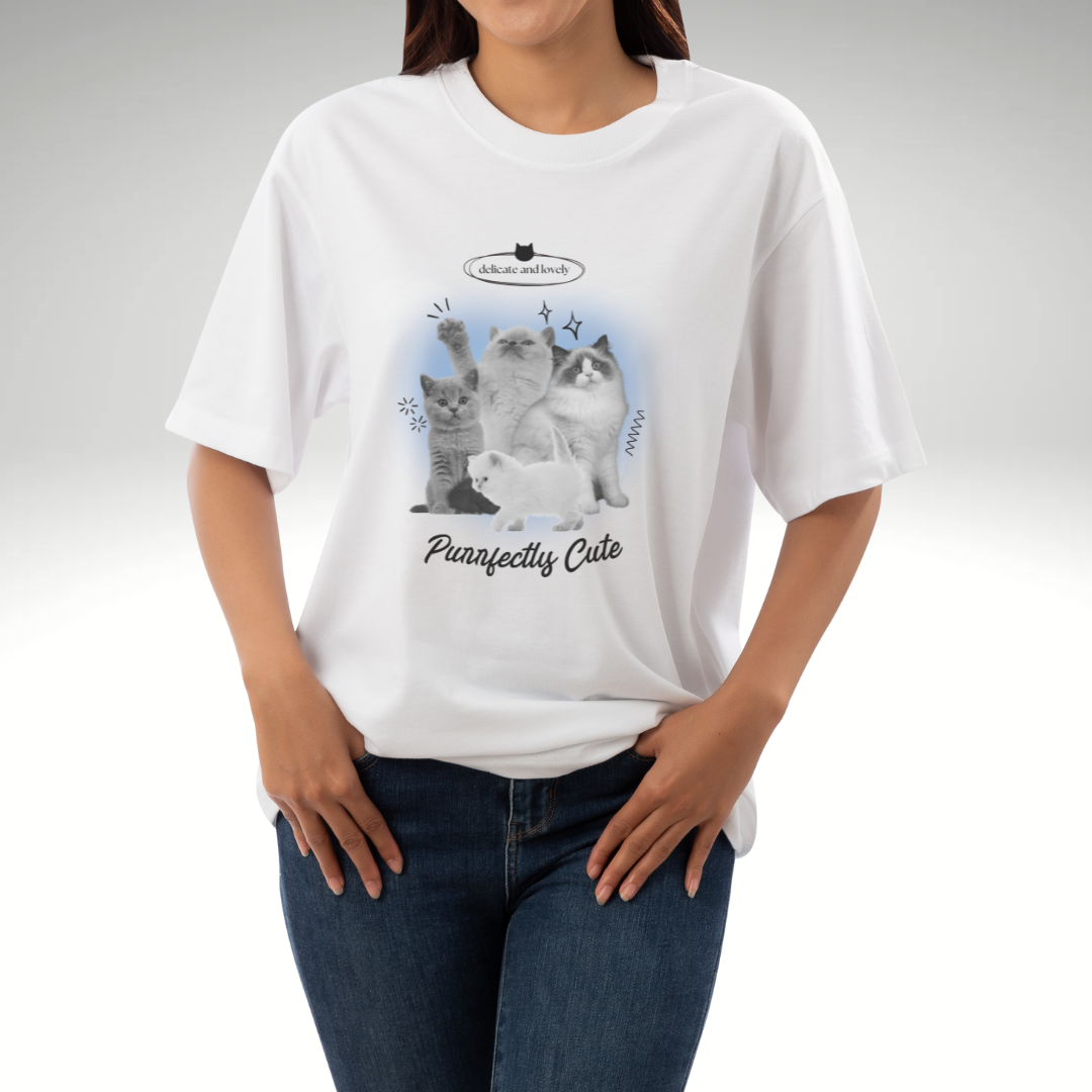 Purrfectly Cute Vintage T-shirt